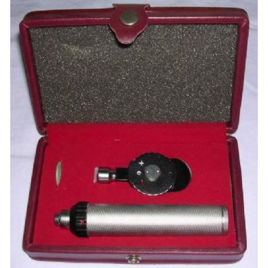     Ophthalmoscope set metal handle