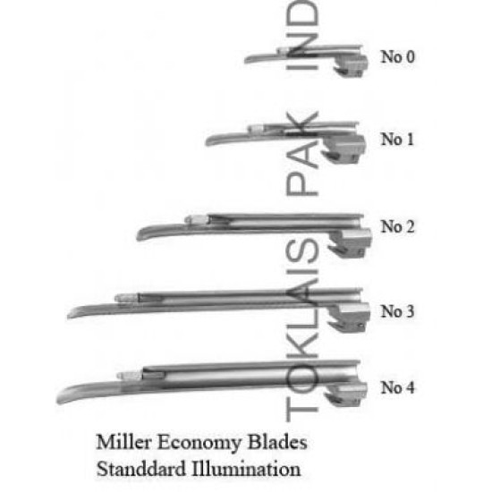 Laryngoscopes Miller Economy Blades