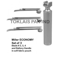 Laryngoscopes Miller Economy Set Of  3