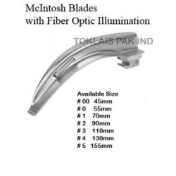Mcintosh laryngoscopes Blade Fiber Optic
