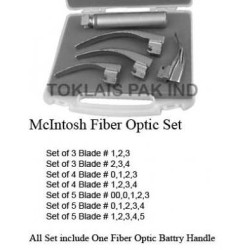 Laryngoscopes Mcintosh Set Fiber Optic